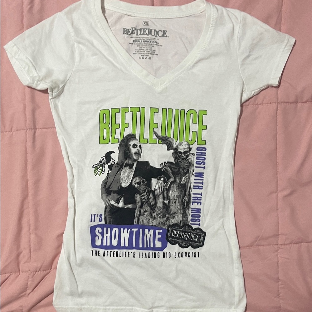 Beetle Juice White Tee